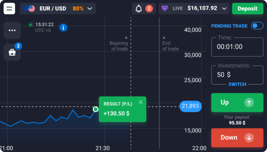 Prime X Trade trading platform on mobile